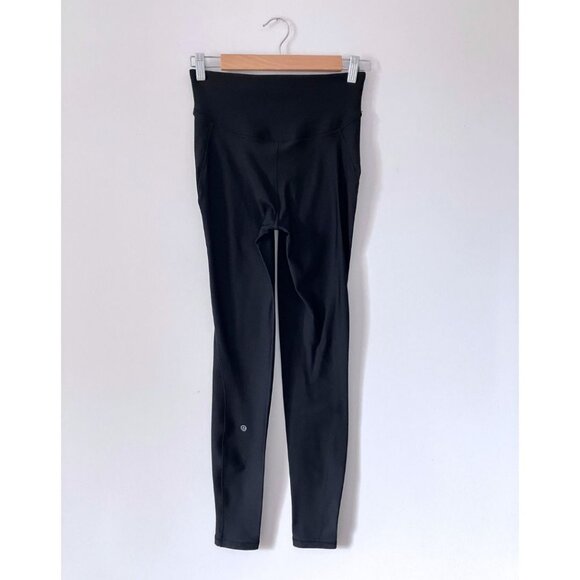 Lululemon Base Pace High-Rise Fleece Tight 28" Black Size 6 - Picture 4 of 9